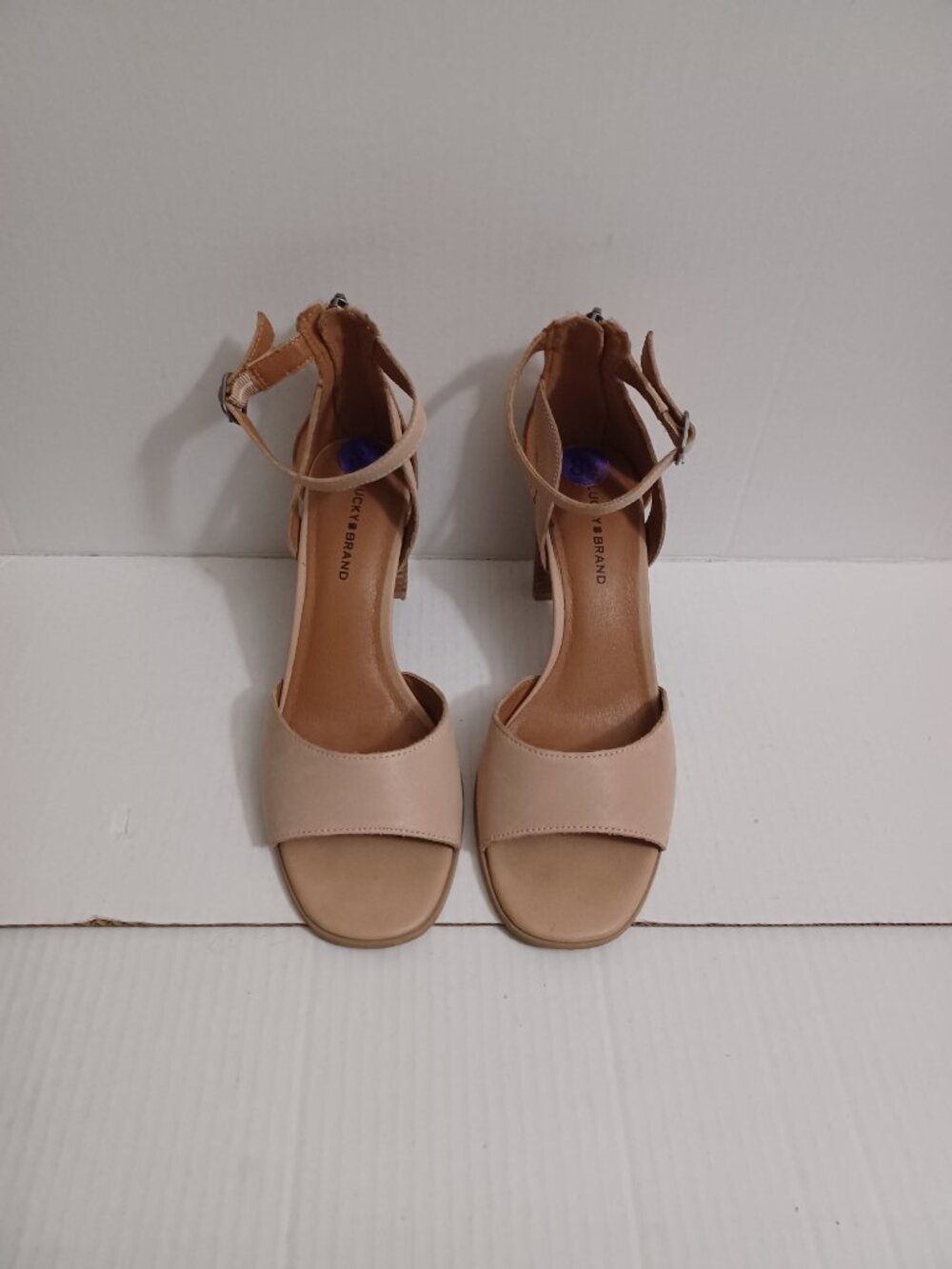 LUCKY BRAND LP-NOLINO OPEN TOE ANKLE STRAP SANDALS SIZE 8.5M